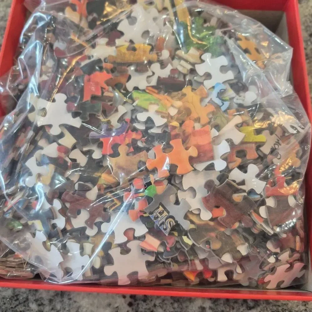 Lang, Crafted Brews 1000 Piece Puzzle by Gregory Gorham, Linen Embossed, NEW